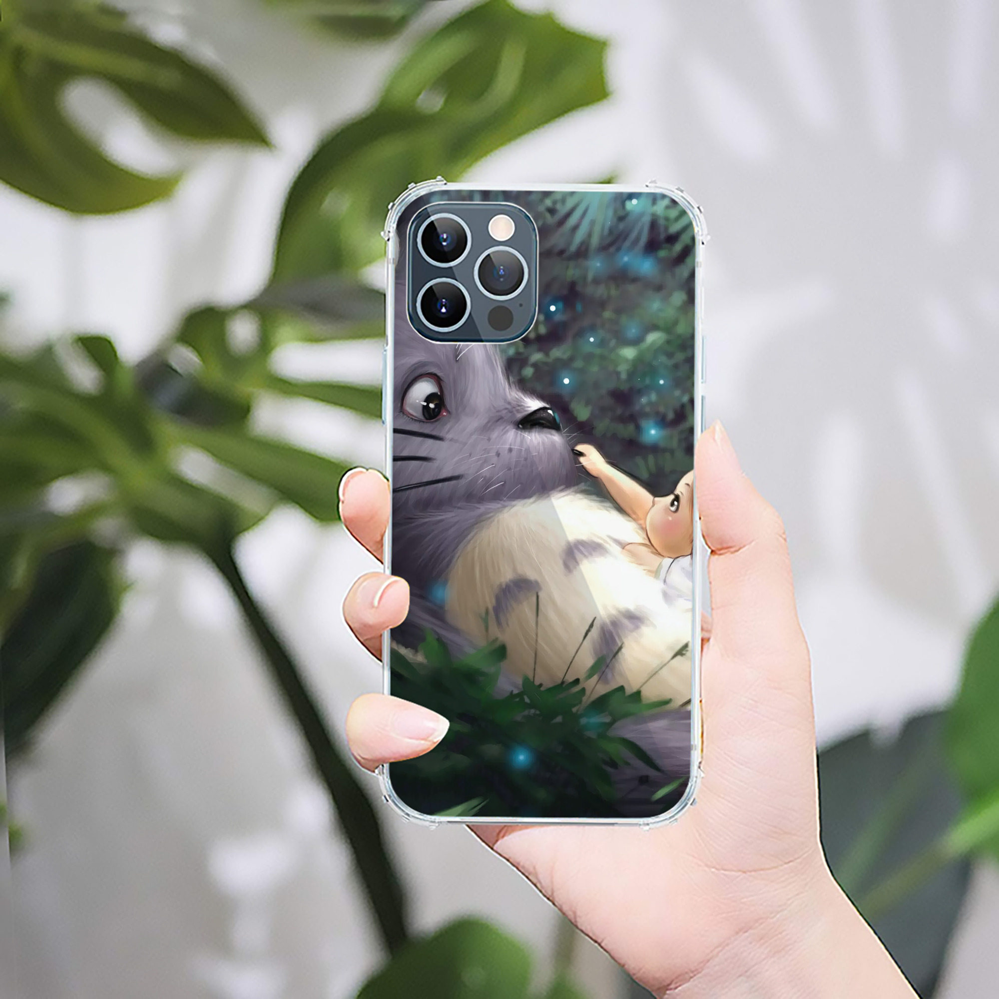 （画像用） となりのトトロ 草壁メイ 草壁サツキ My Neighbor Totoro Satsuki Kusakabe Mei Kusakabe 【iPhone 12シリーズ対応】透明スマホケース（クリアソフトケース）